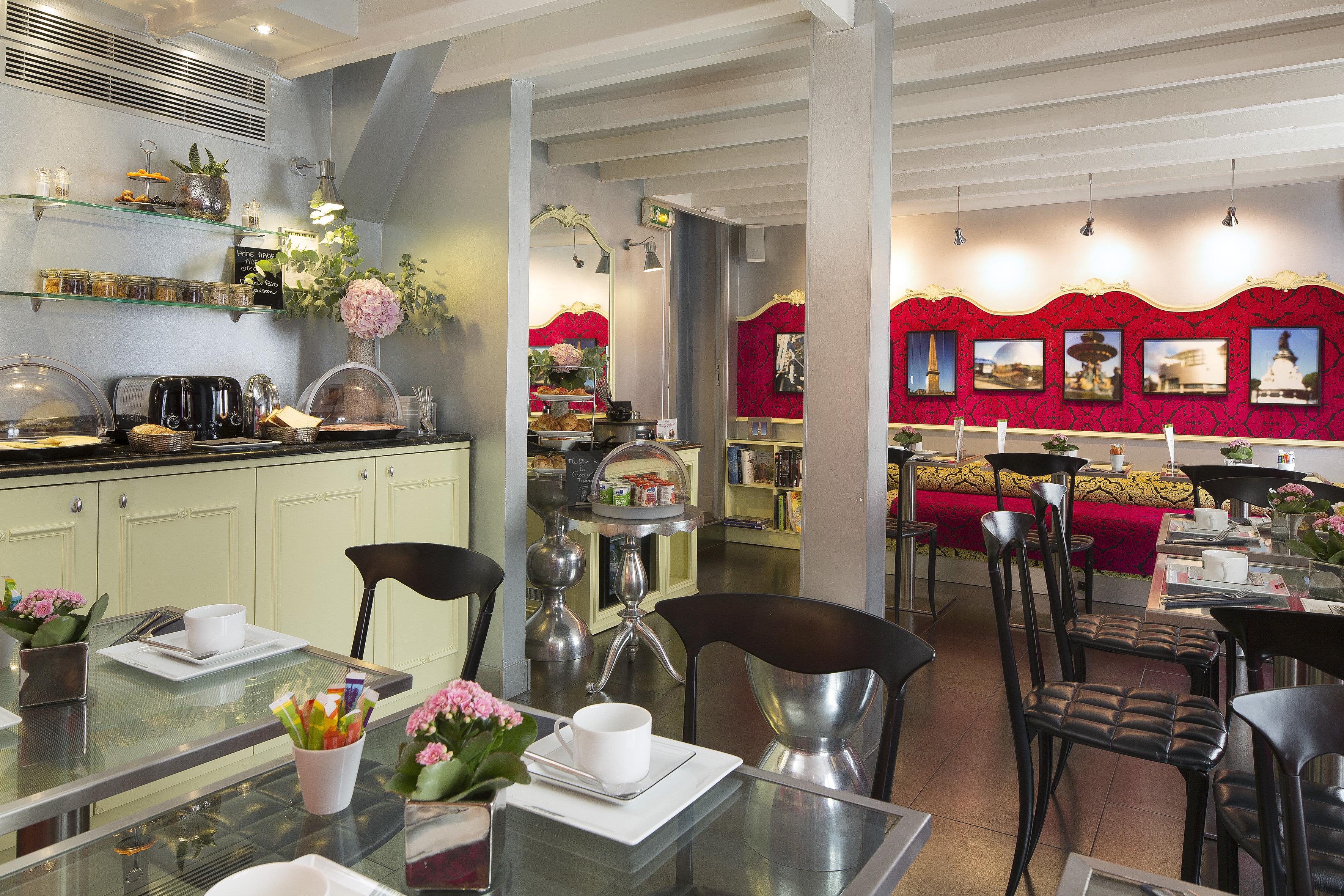 Hotel Design Sorbonne Paříž Restaurace fotografie